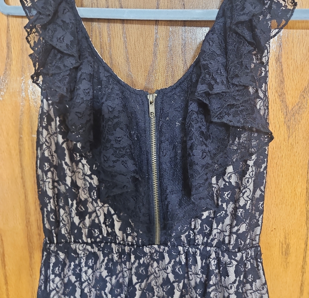 Cute Black Lace Freebird Dress